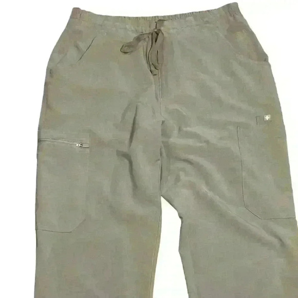 FIGS High Waisted Yola Skinny Scrub Pants Dark Space Grey Women’s Size Small NEW - Picture 4 of 7